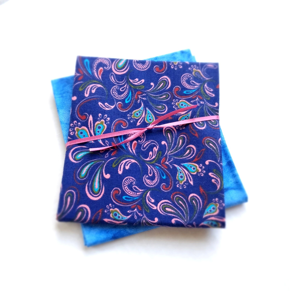 Fat Quarter Bundle 2pcs. 100% Quilters cotton