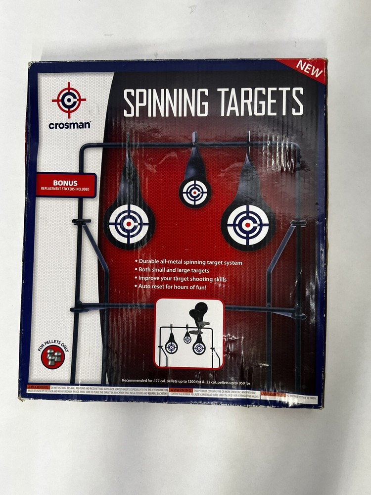 Crosman CSLT Metal Spinning Target,Black Black