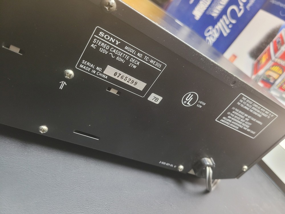 Sony TC-WE305 Stereo Double Cassette Deck Untested