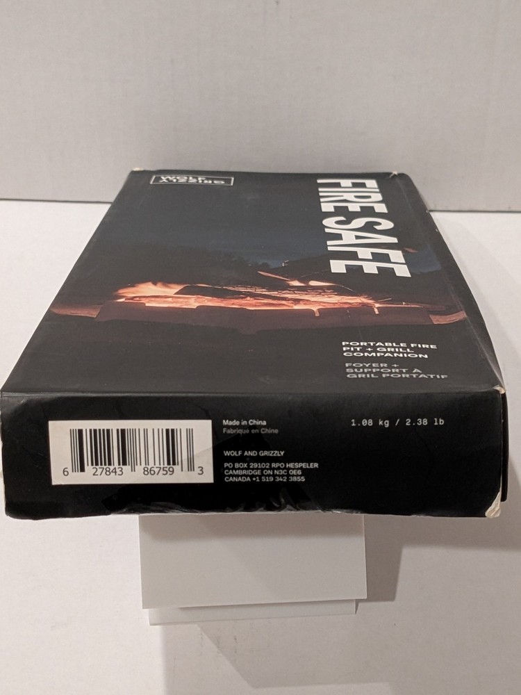 WOLF GRIZZLY Fire Safe Campfire Collapsable Stainless Steel Firepit