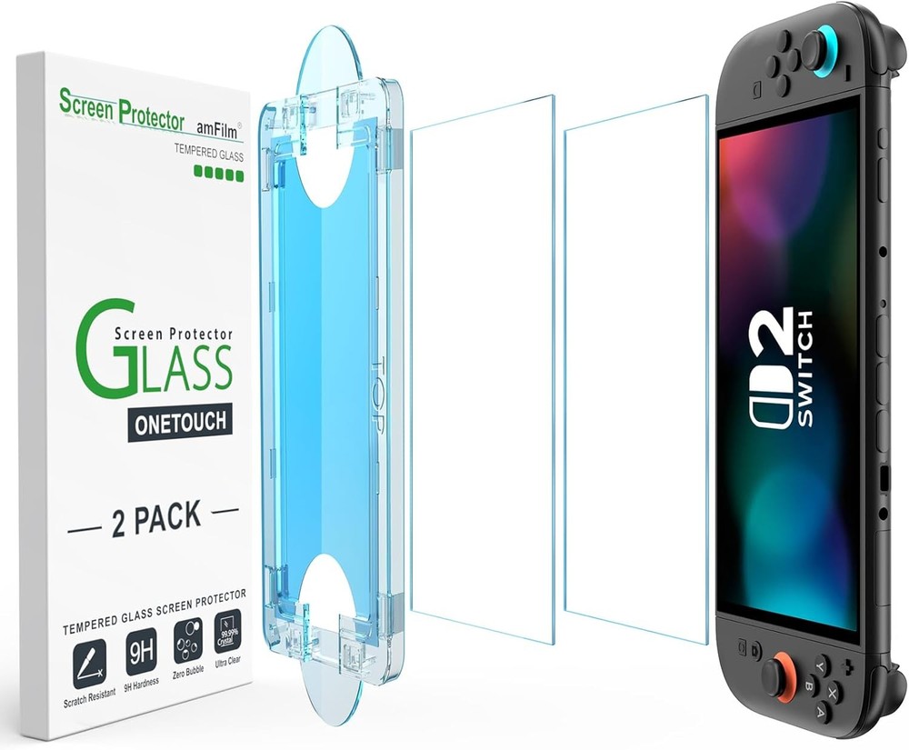 Nintendo Switch 2 Screen Protector 7.9'' Tempered Glass [2Pack], Bubble Free