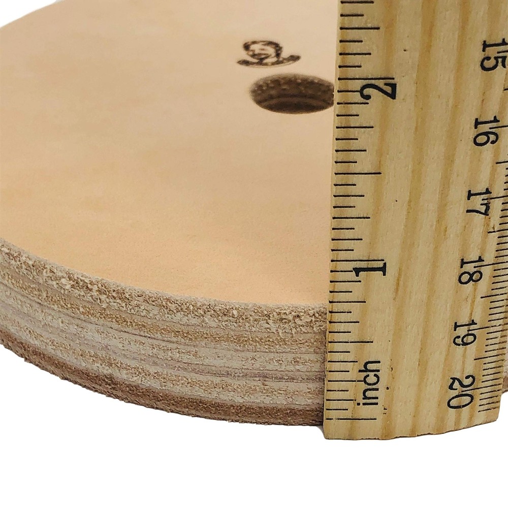 6" (3/4" Width) Leather Honing/Stropping Wheel - Fits 1/2" Arbor - Buffing Co...