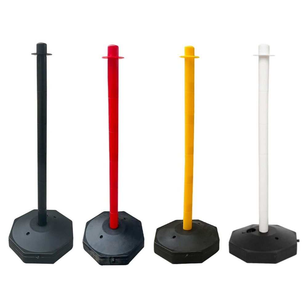33inch Traffic Post Cone Parking Post with Fillable Base Crowd Control Parking