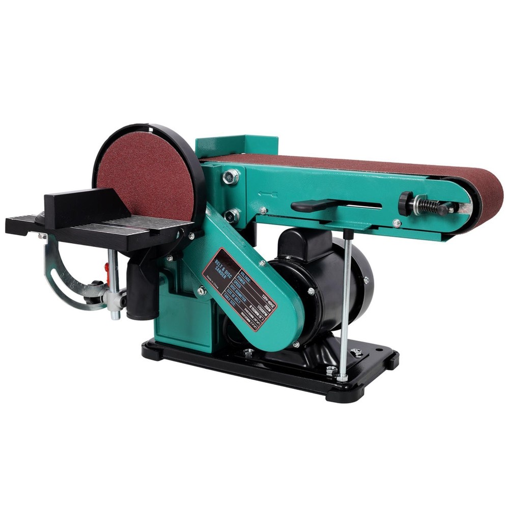 Steel Frame Belt Sander and Disc Polisher Combo for Precise Angle Sanding in