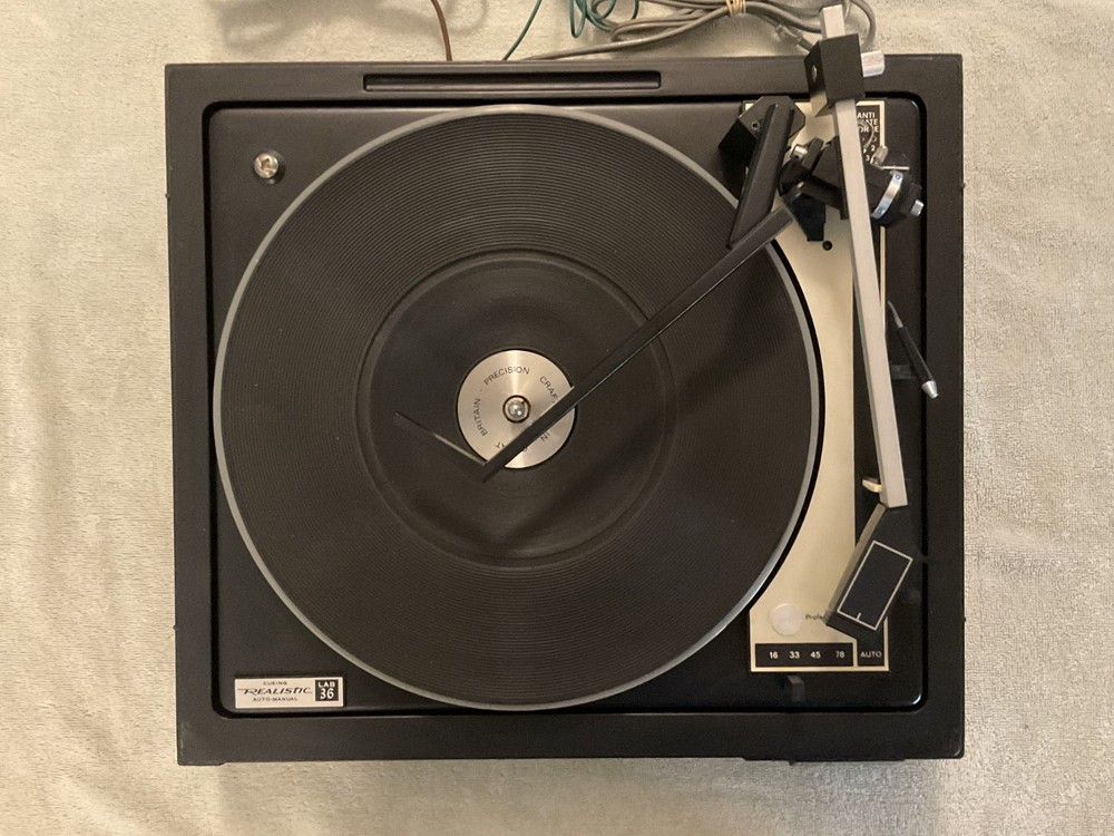 Vintage Realistic LAB 36 Automatic Turntable, Sound Issue, Video