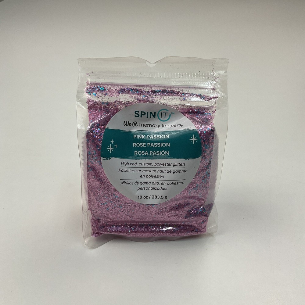 We R Memory Spin It Polyester Glitter 10oz, Pink Passion - 2 Pack