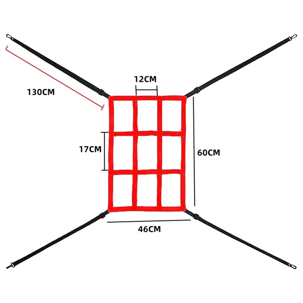 Adjustable Softball Pitching Target for 7X7 Net, Central Target Strike Only 3872