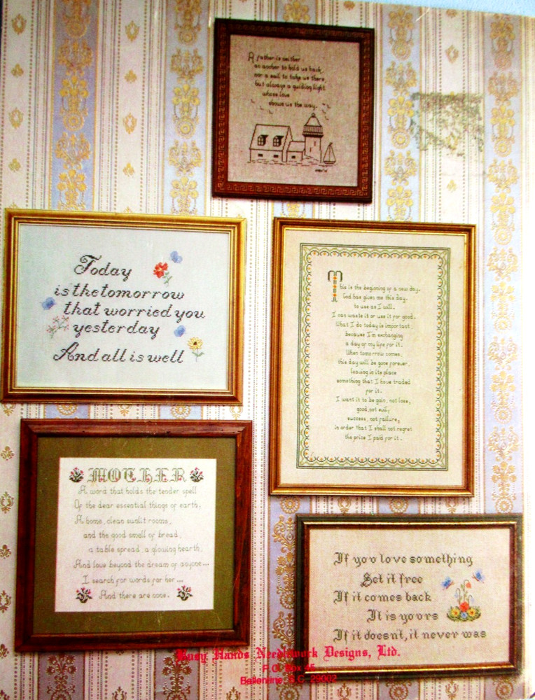 One Nice Thing After Another & Warm Feelings Large Patterns Cross Stitch Books