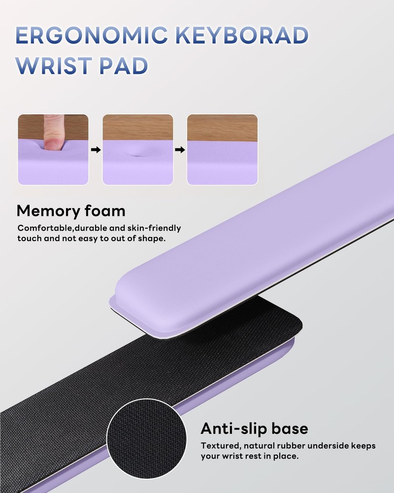 Computer Keyboard Stand for Desktop, Keyboard Wrist Rest Holder Stand for Eas...