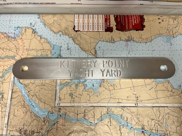 Kittery Point Transom Support Plate.