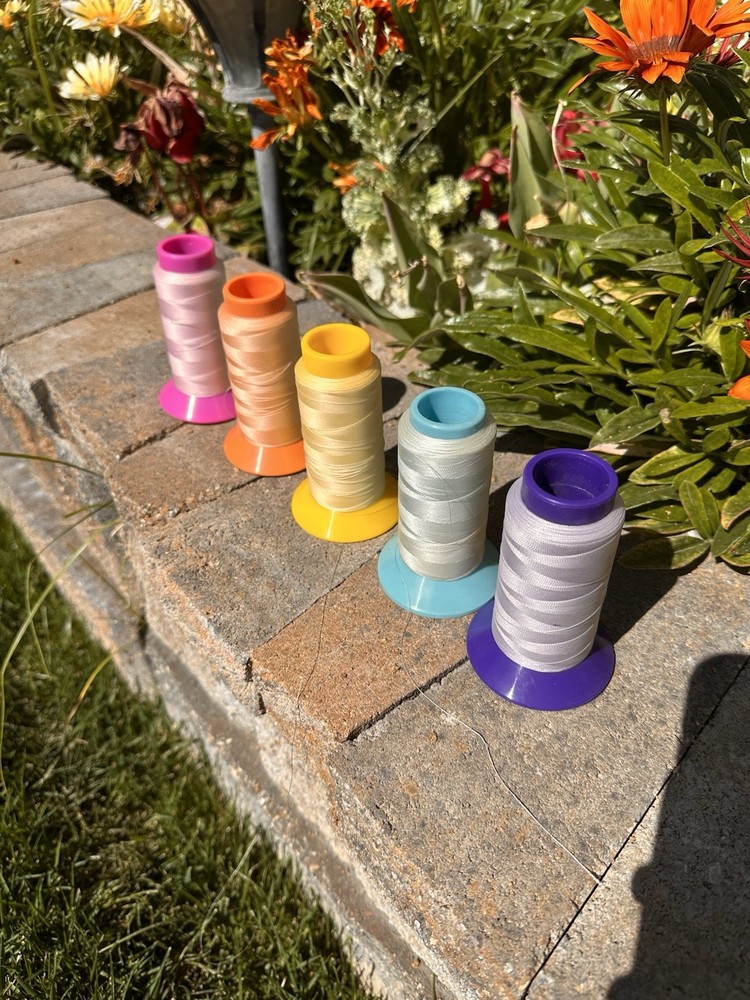 (5) Solar Activated Color Changing Embroidery Thread 1000 M Cones