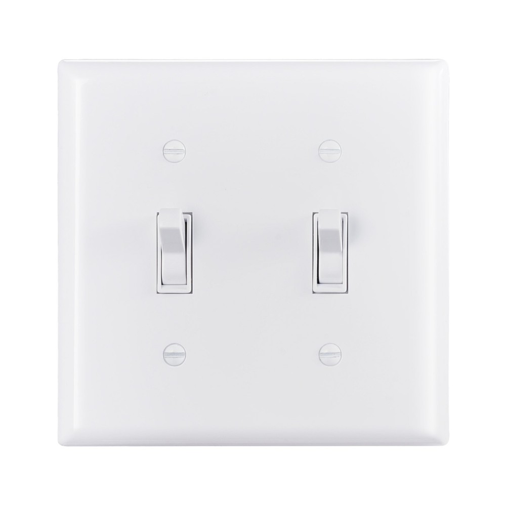 Toggle Light Switch Wall Plates 2-Gang Switch Electrical Outlet Covers Sta