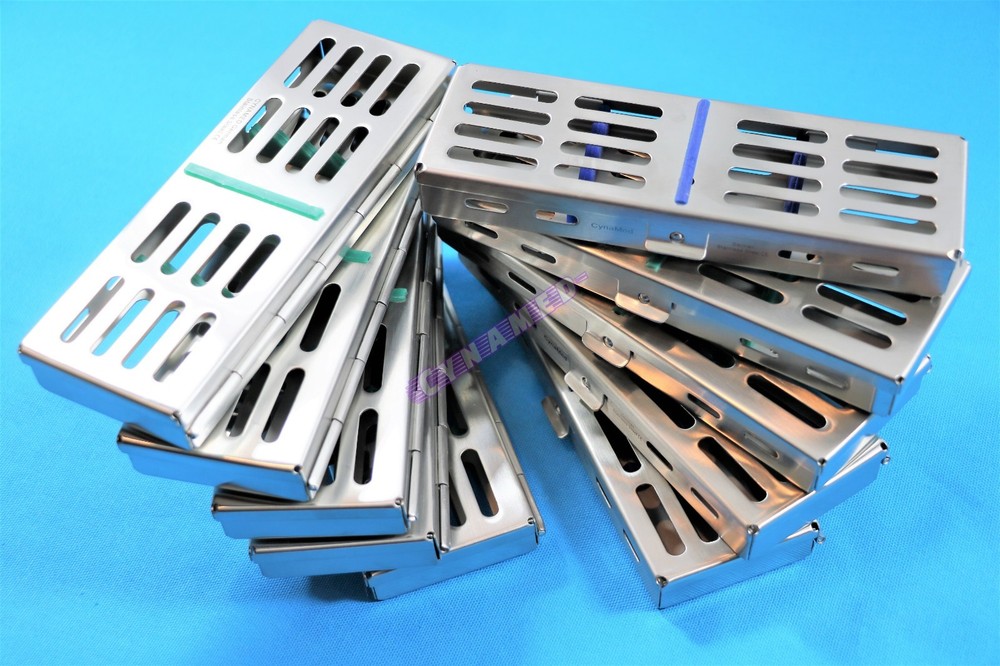 STERILIZATION TRAY FOR 5 INSTRUMENTS W/ REMOVABLE SILICONE 10PCS GERMAN