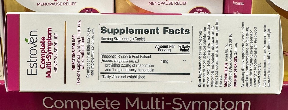 Estroven Complete Multi-Symptom Menopause Relief, 84 Caplets