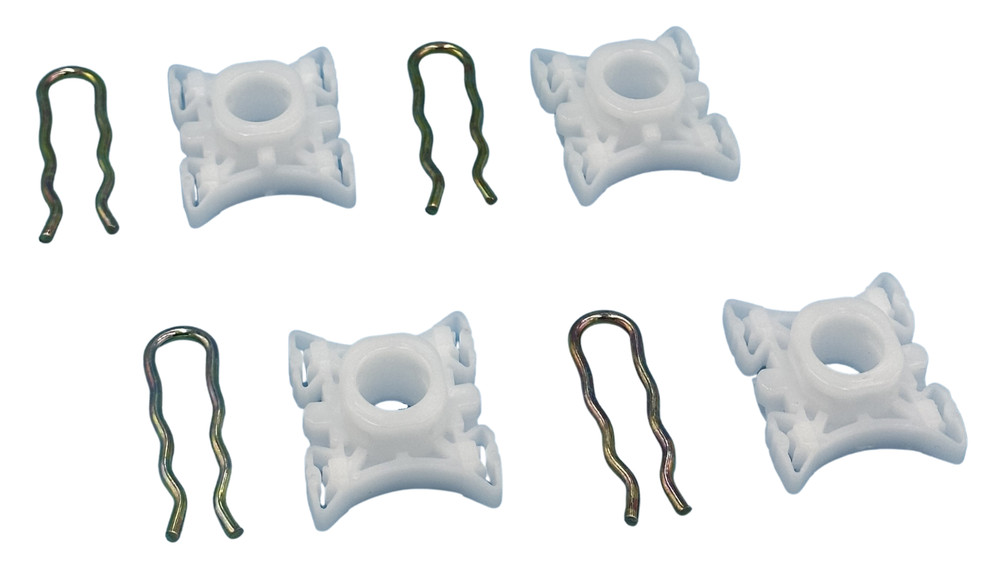 Window Regulator Sliding Roller Clips for BMW E32 E34 E36 1985-2002 4 Pcs