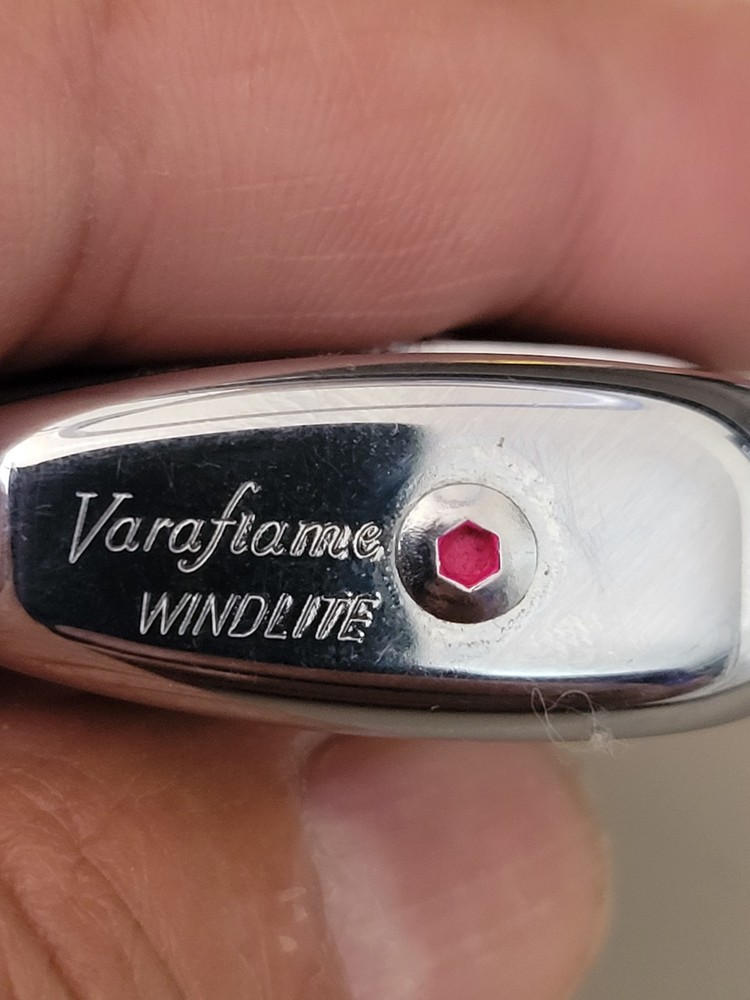 VTG Ronson Varaflame Windlite Lighter Leather & Serviced (WORKING)