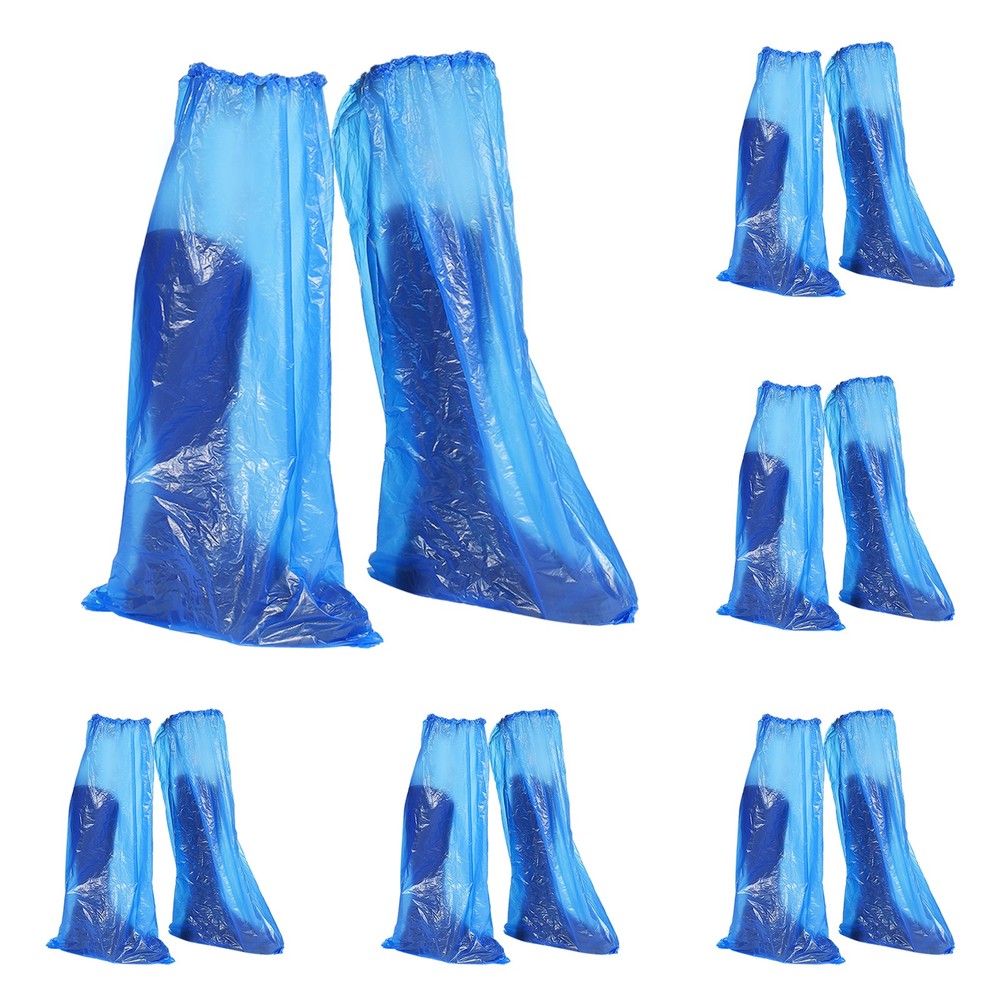 50pcs Shoe Covers, Disposable Thicker Boot and Shoe Covers, Blue