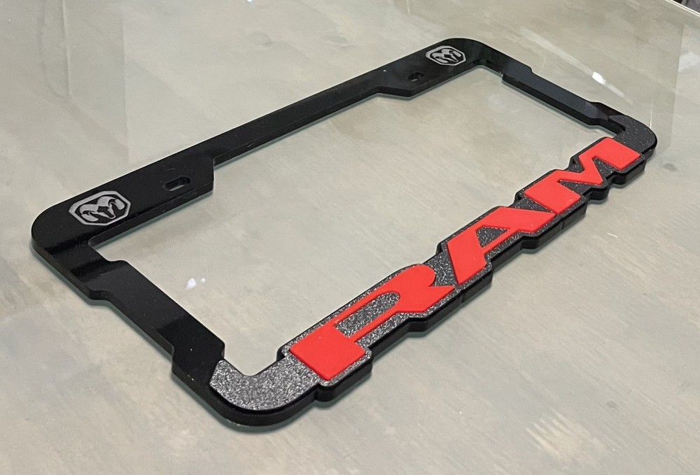 RAM Acrylic License Plate Frame