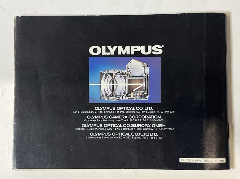 Olympus OM System - Zuiko Lenses Group Instructions Owners Users Manual