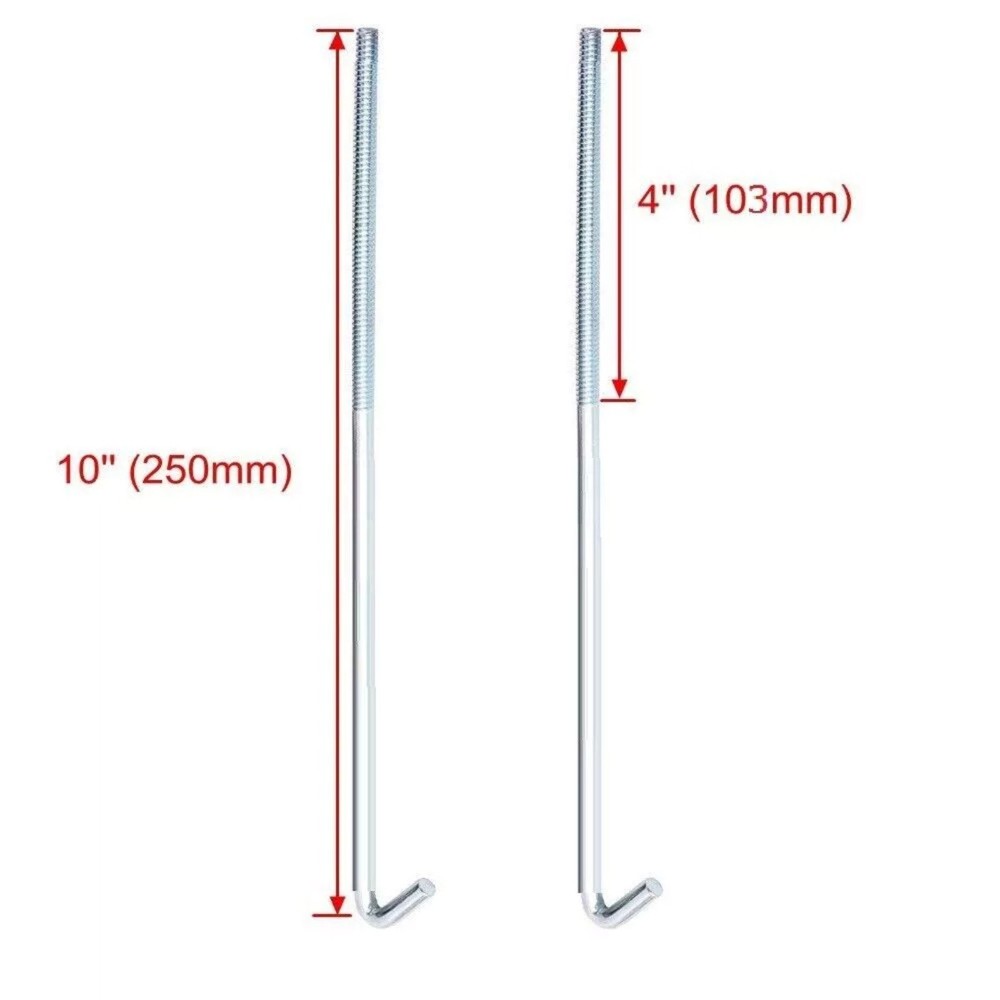 Heavy Duty Battery Hold Down Alloy Bracket Battery Tie Down Bracket J Hook Set
