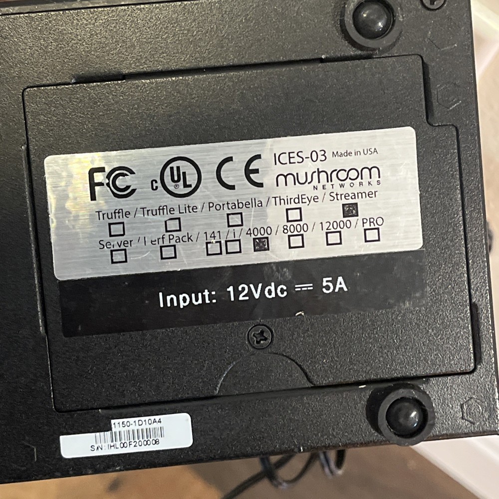 MUSHROOM Streamer 4000 ICES-03 COMPUTER