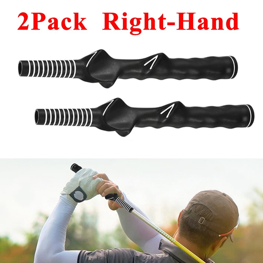 2 PCS Right Hand Golf Swing Training Grip Aid Standard Teaching Trainer Durable