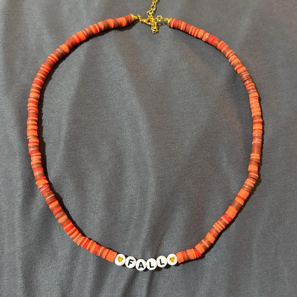 Fall Necklace orange/Brown