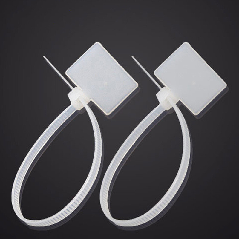 Plastic Marker Cable Ties Nylon Tag Zip Wraps Tags Write On Label White 210mm