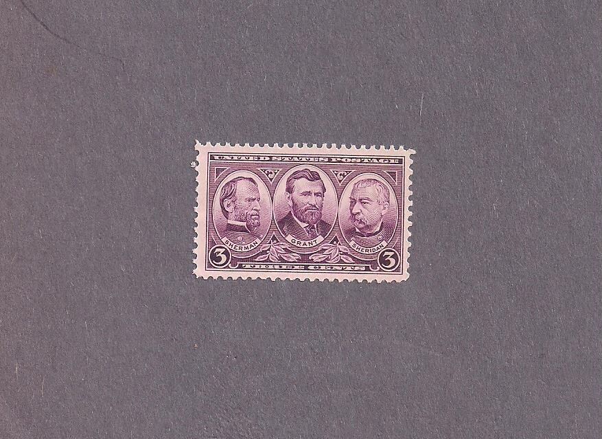 #787 Army Sherman/Grant/Sheridan mint NHOG