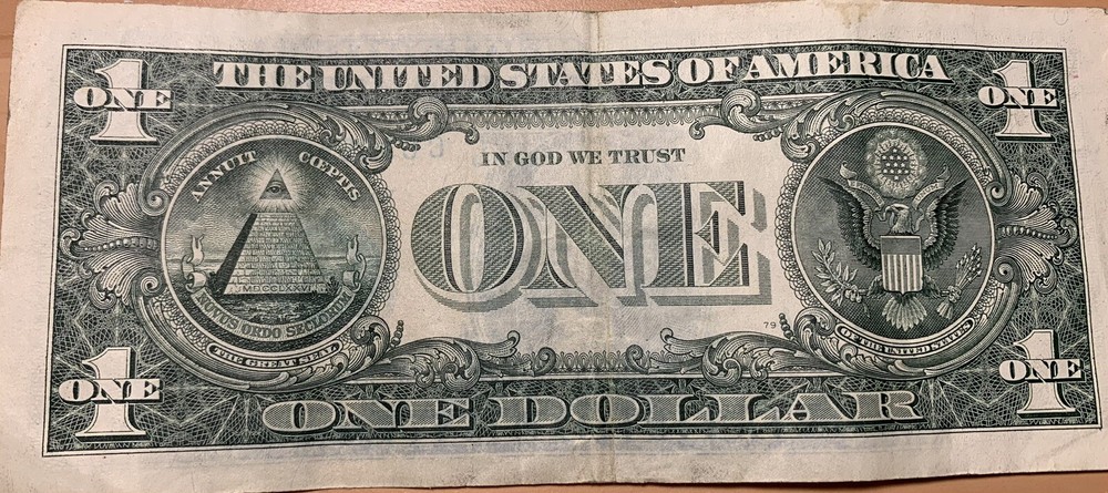 SUPER RARE! 2017 (FRONT AND BACK OFFSET ERROR) One Dollar Bill