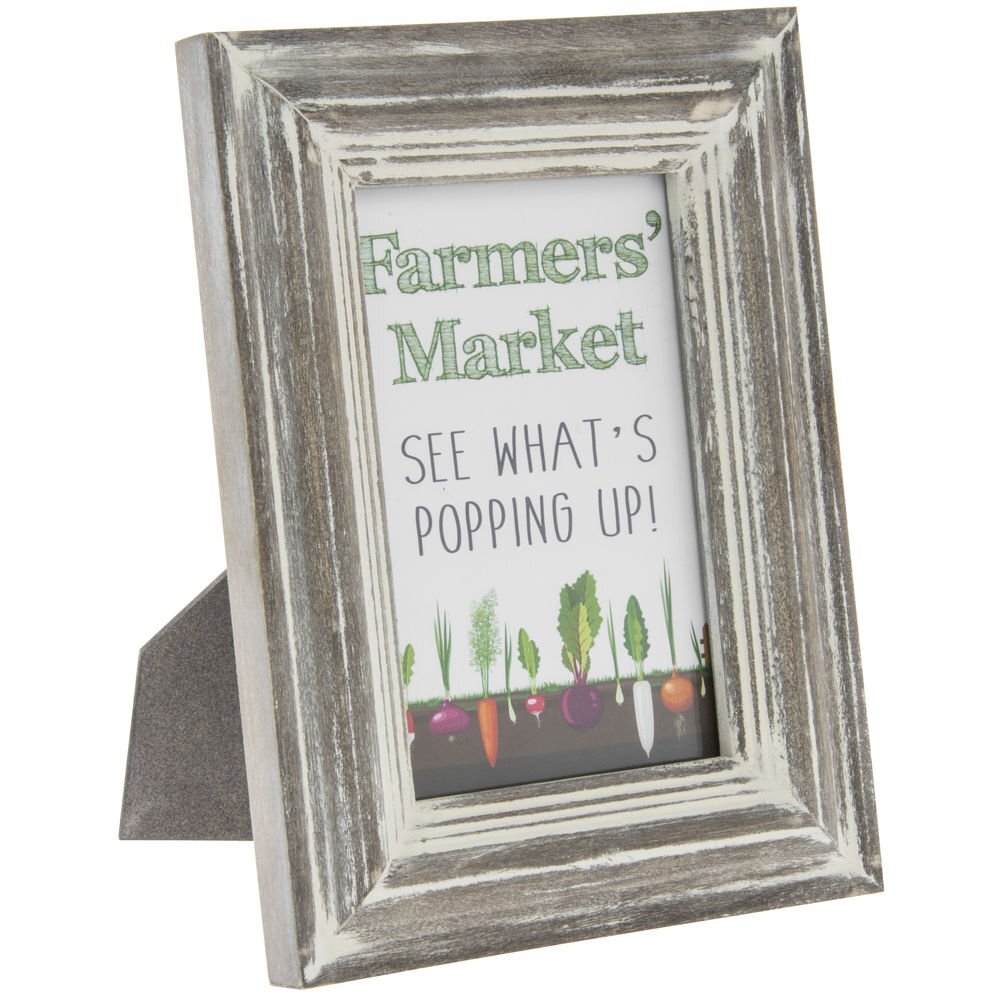 Picture Frame 4x6 Washed Gray