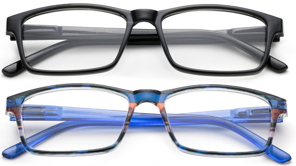 Retro Reading Glasses Classic Simple Plastic Frame Reader Men Women Spring Hinge