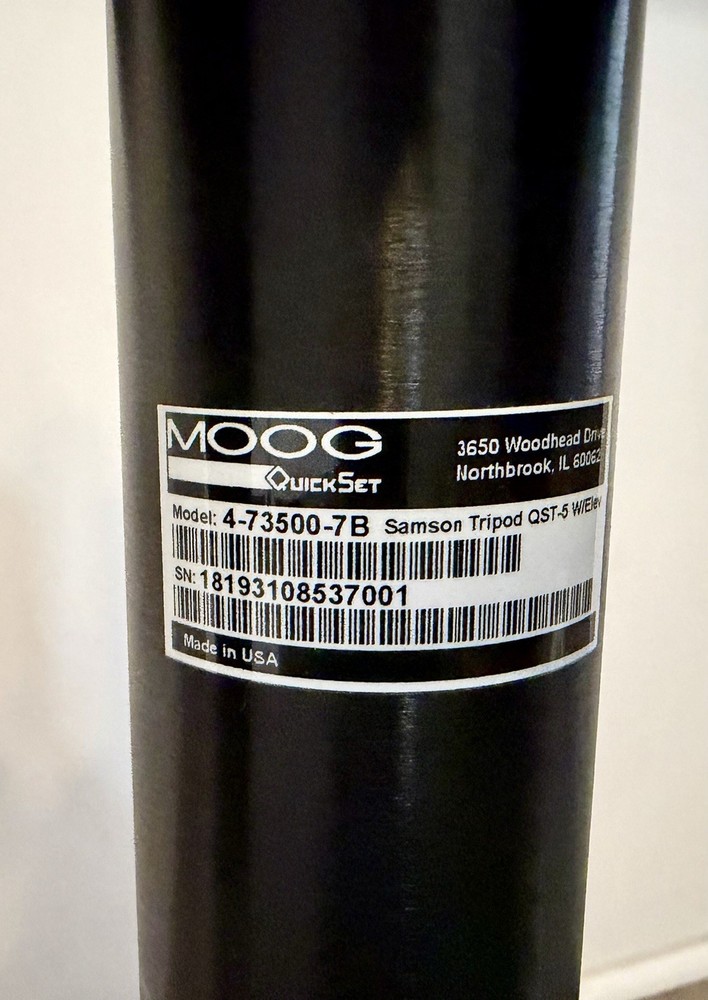 MOOG Quick Set Samson Tripod QST-5 W/ Elev