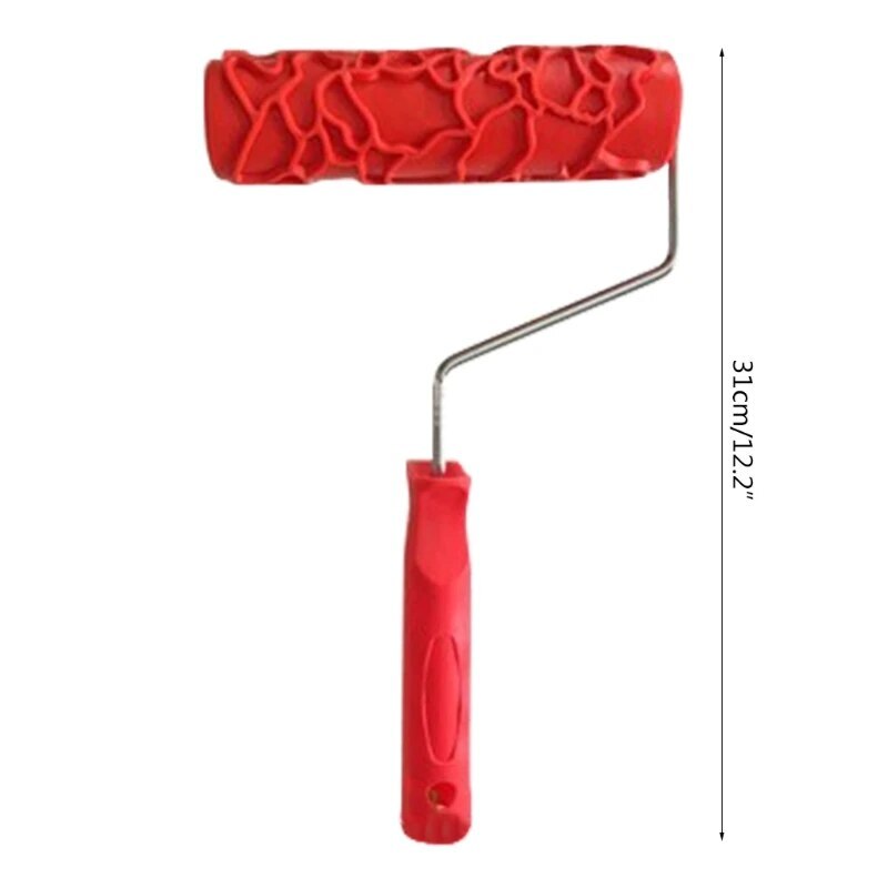 Embossed Texture Painting Tools Decorative Paint Roller Pattern For Wall Rubber