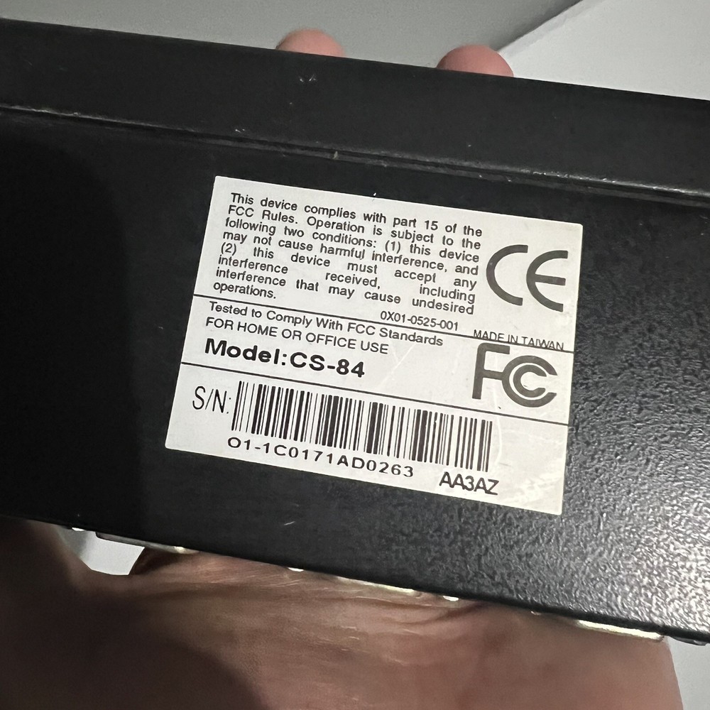 Tripp Lite CS-84 4-Port External KVM Switch PS