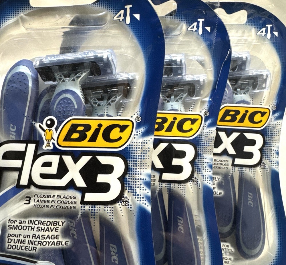 BiC flex 3 disposable razors 12 total count