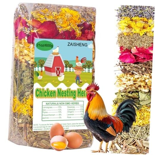 21oz Chicken Nesting Herbs - Lavender & Rose Blend for Nesting Boxes, Egg