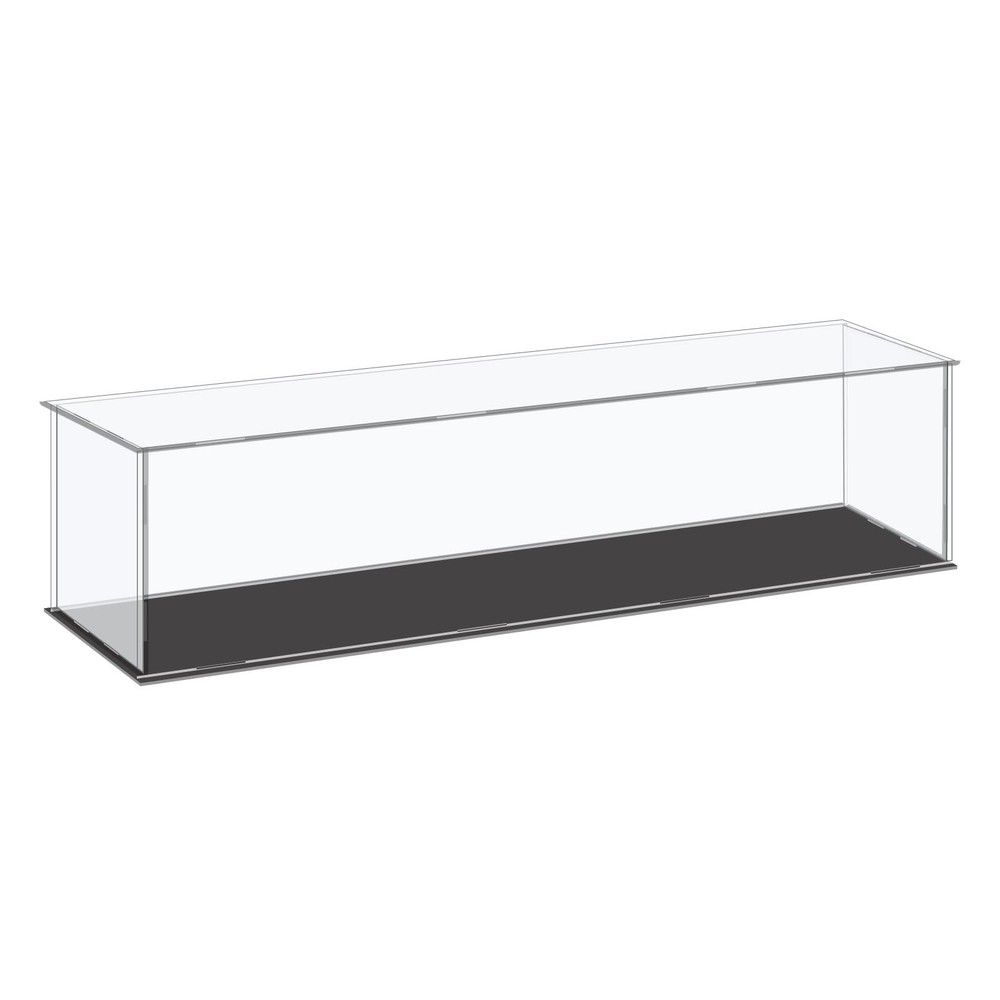 Acrylic Display Case Plastic Cube Storage Clear Small Assemble Dustproof Show...