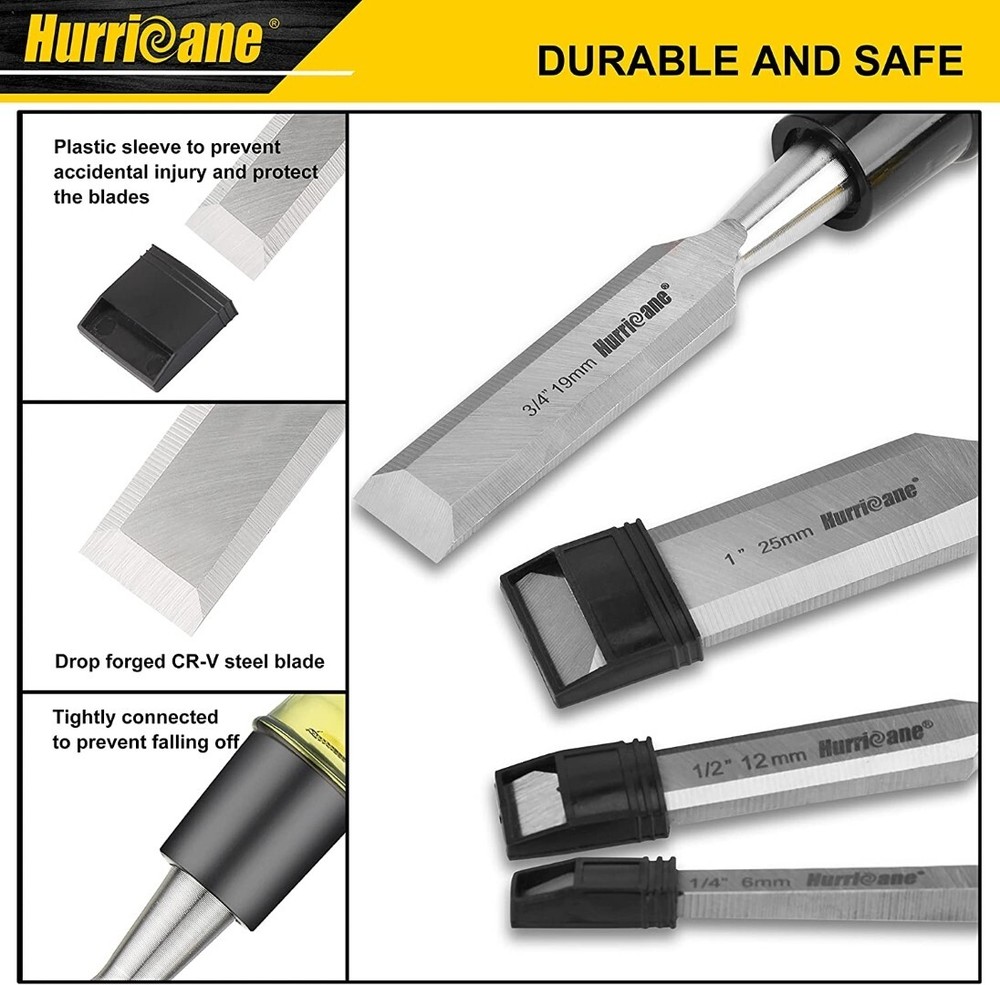 Wood Carving Hand Chisel Tool Set Professional Woodworking Gouges Steel