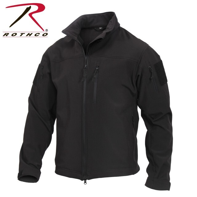 Rothco Stealth Ops Soft Shell Tactical Jacket - Black