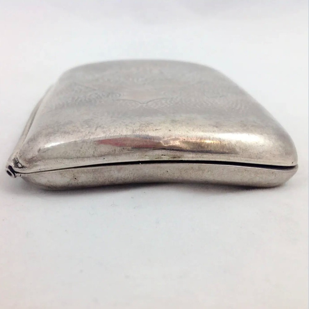 Rare Eagle American Cigarette Box Sterling c. 1900