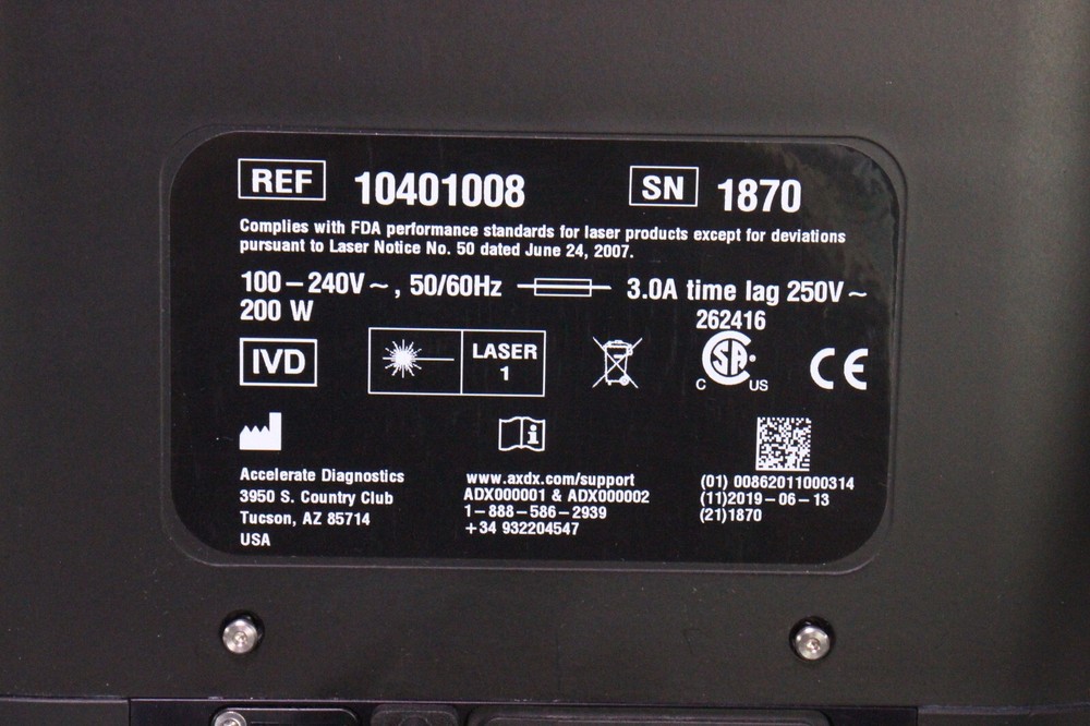 Accelerate Pheno Blood Analyzer Micro-organism Identification Phenotypic
