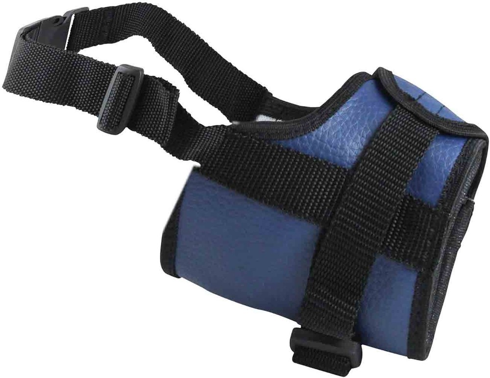 Adjustable Nylon Dog Muzzle 6 Sizes Blue