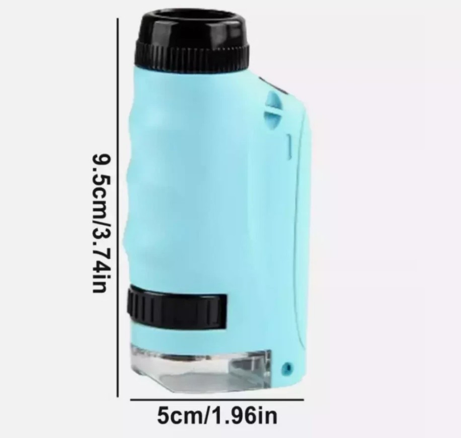 Mini Microscope for Kids, Portable Microscope, LED Lighting Small Handheld*&