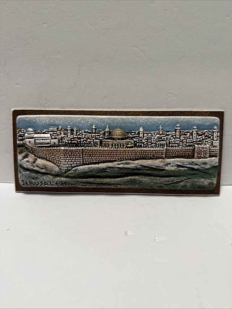 Vintage Jerusalem 3D Panoramic Plaster Tile