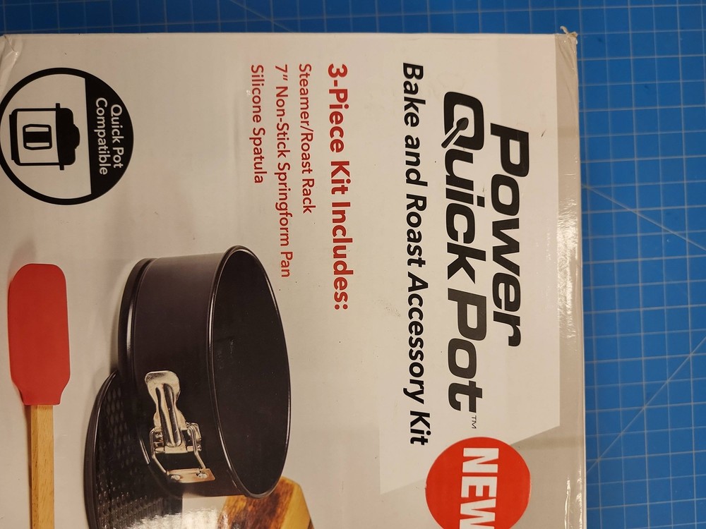 Power Quick Pot Bake Roast Accessory Kit Steamer Rack 7in Springform Pan Spatula