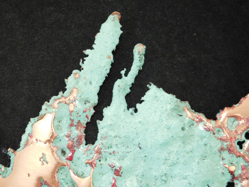 Big! Bright Solid COPPER SPLASH Art Sculpture 267gr