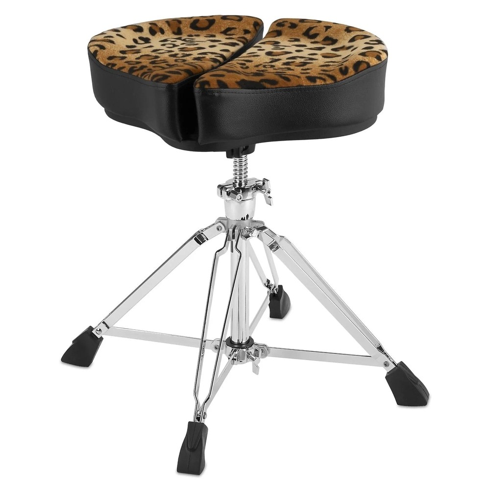 Ahead Spinal-G 4-Leg Saddle Drum Throne Leopard
