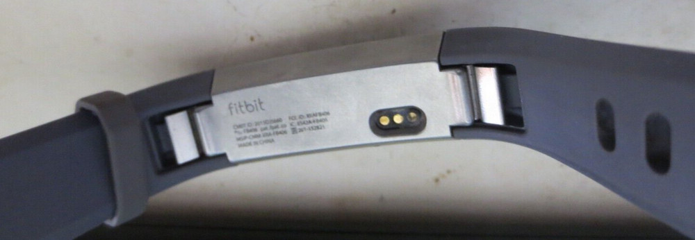 2 Fitbit ALTA FB406 Activity Trackers Grey Black bands with one extra