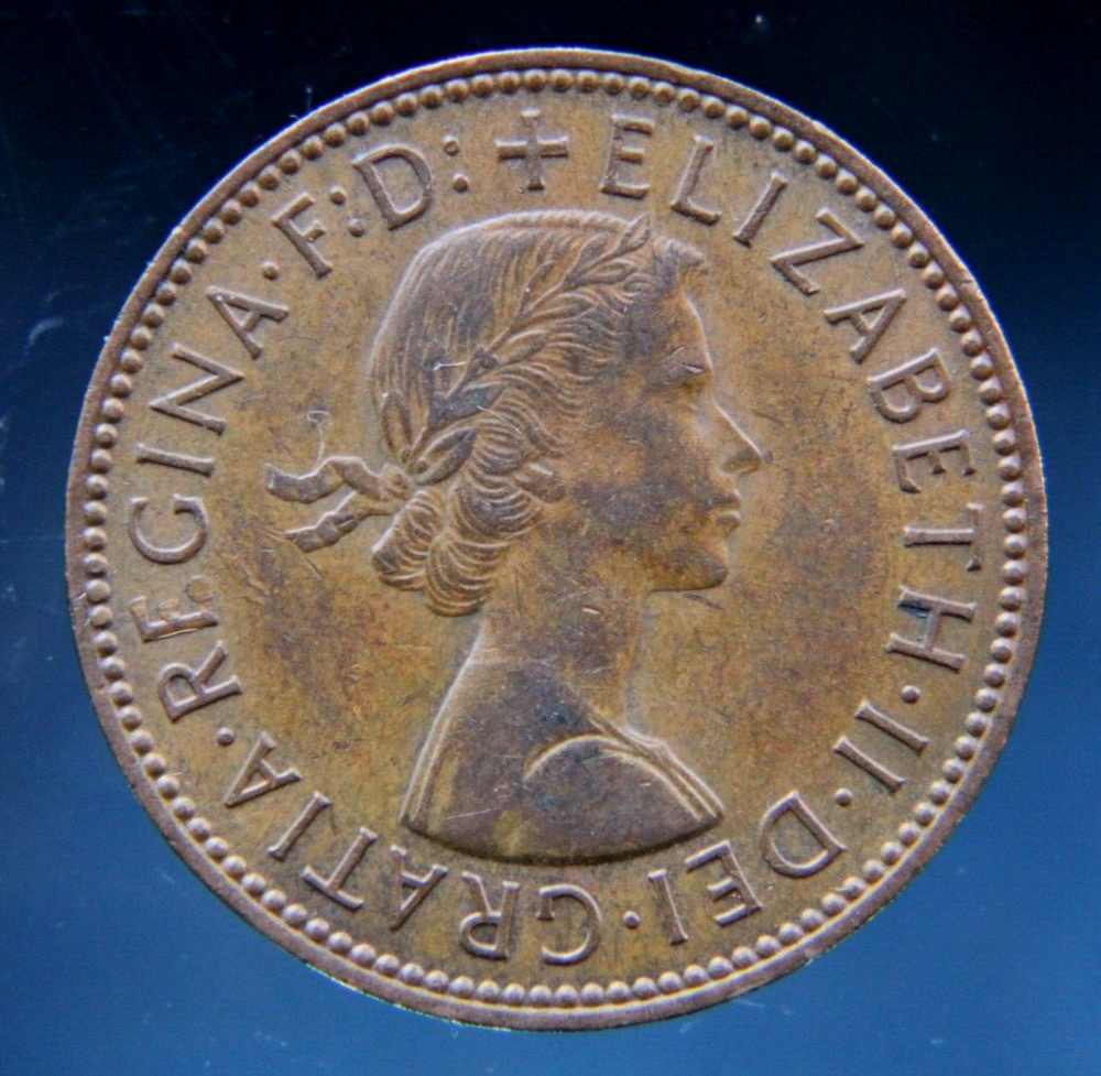 Great Britain, Half Penny, 1966 bronze coin